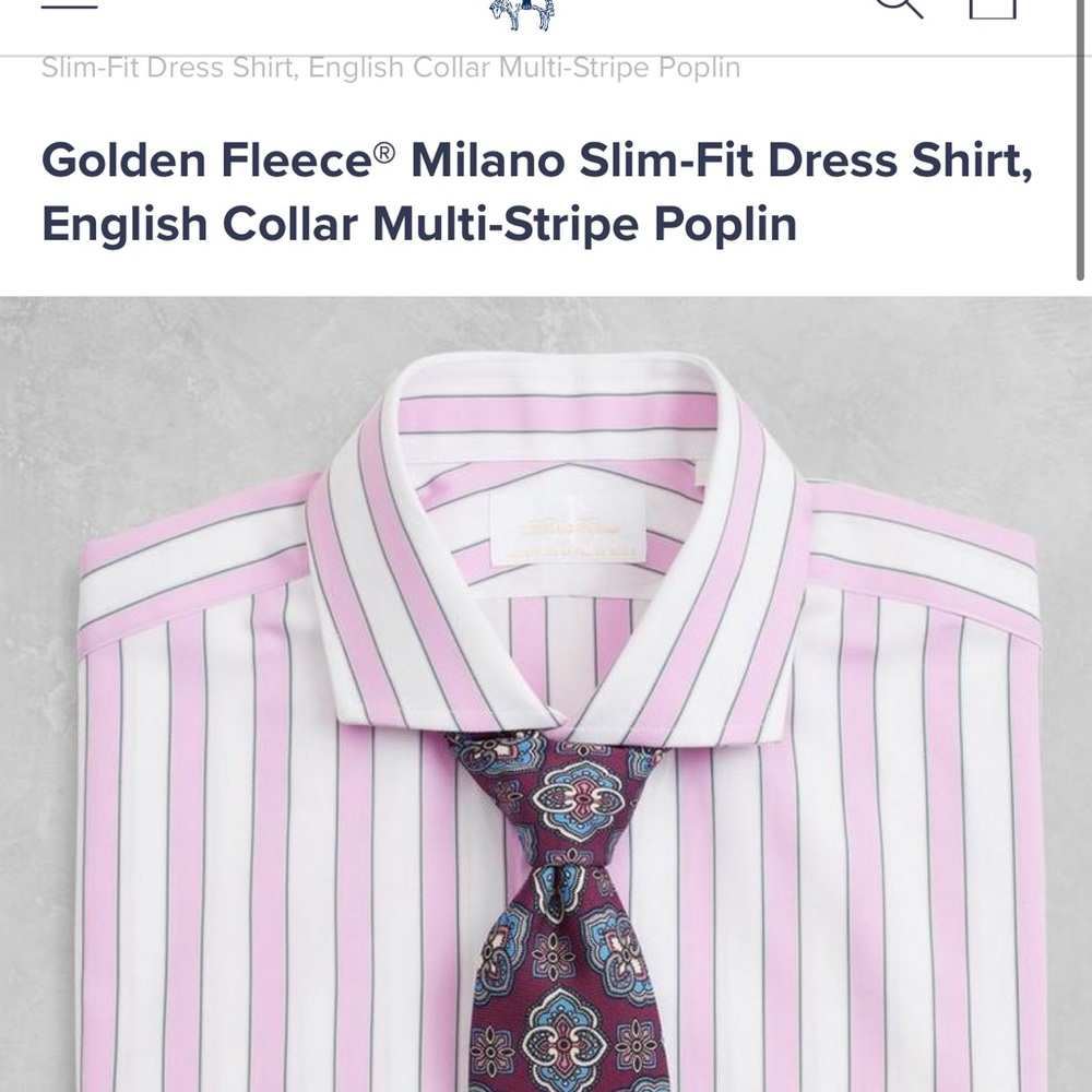 Brooks brothers- Golden Fleece® Milano Slim-Fit Dress Shirt
